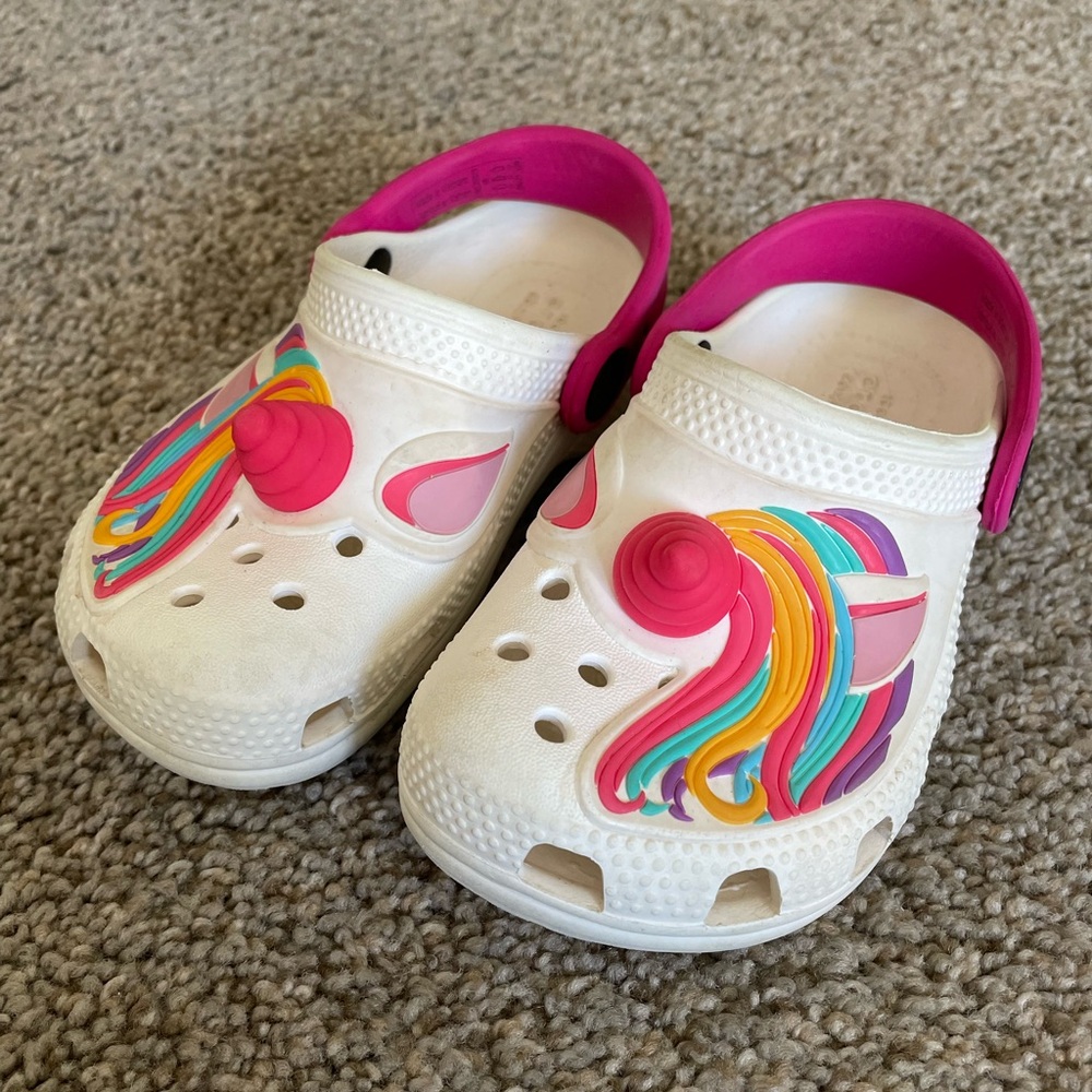 Toddler Unicorn Crocs
